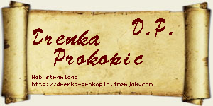 Drenka Prokopić vizit kartica